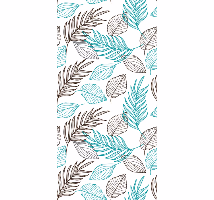 Papel pintado naturaleza Hojas verdes - TenVinilo