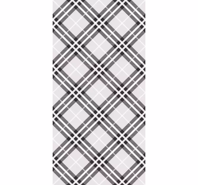 Papel tapiz geométrico patrón de diamante lineal - TenVinilo