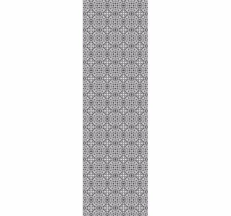 Papel tapiz floral simetría ornamental - TenVinilo