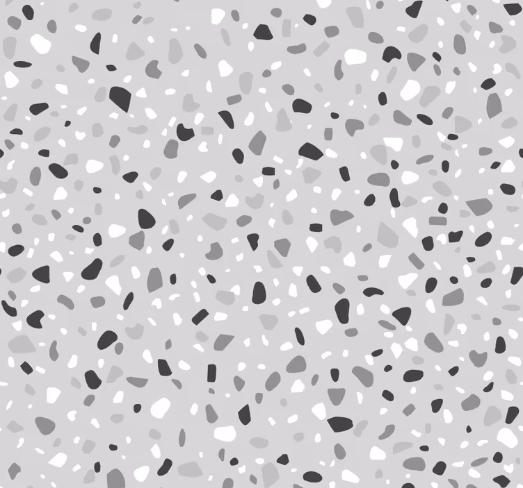 Papel imitación piedra Terrazo gris - TenVinilo