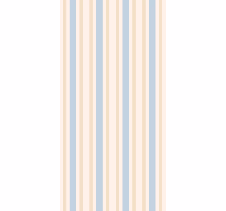Papel pintado rayas verticales Tonos beige y azul - TenVinilo