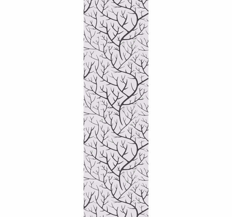 Papel tapiz árboles patrón de ramas desnudas - TenVinilo