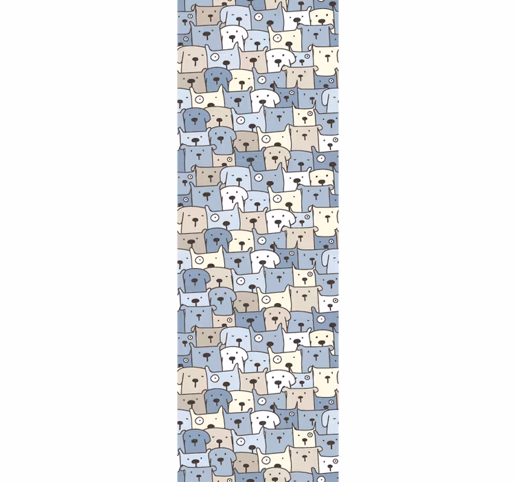 Papel tapiz perros caninos de dibujos animados - TenVinilo