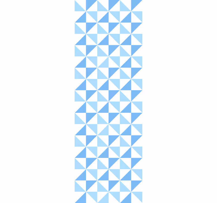 Papel pintado triangulos Patrón de triángulos de tonos azul claro - TenVinilo