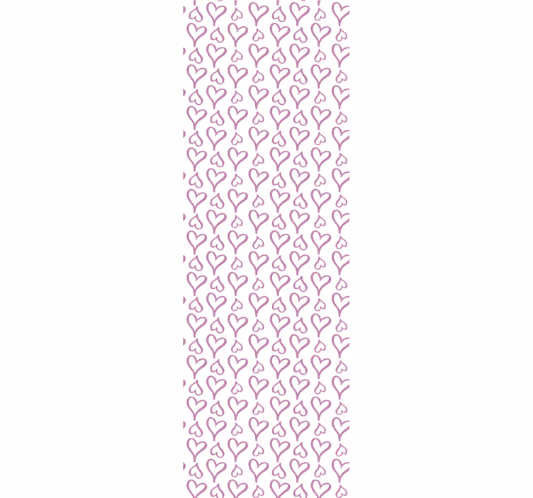 Papel tapiz ornamental motivo de corazón divertido - TenVinilo