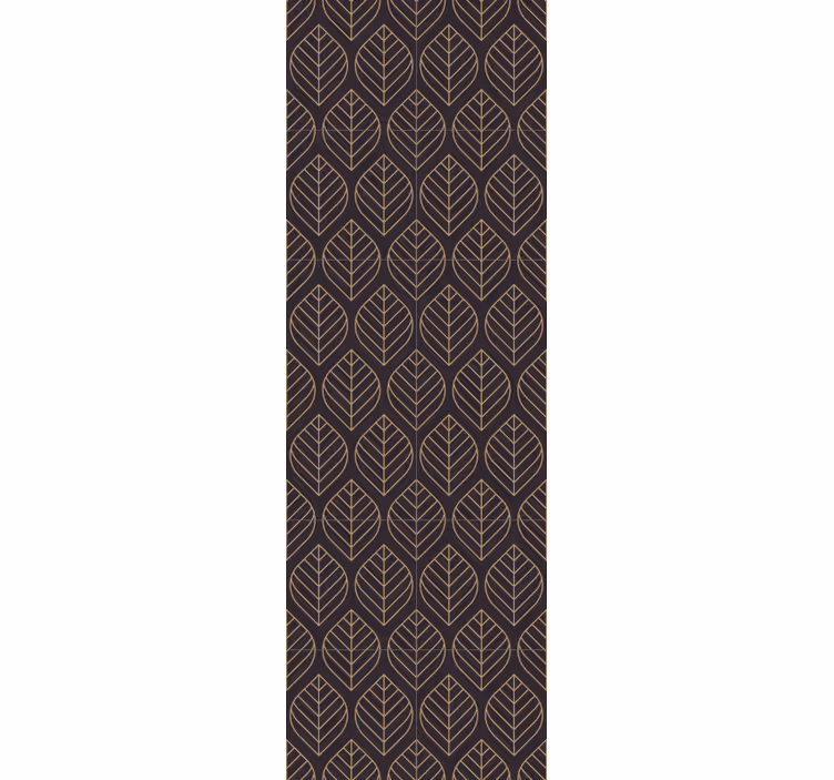 Papel pintado moderno Hojas otoñales elegante diseño - TenVinilo