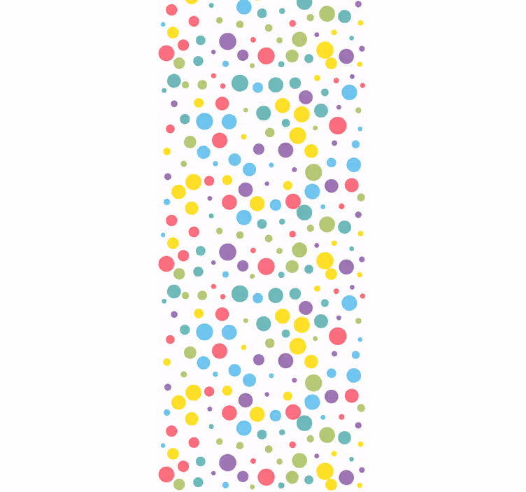 Papel pintado de arte Patrón de lunares de colores - TenVinilo