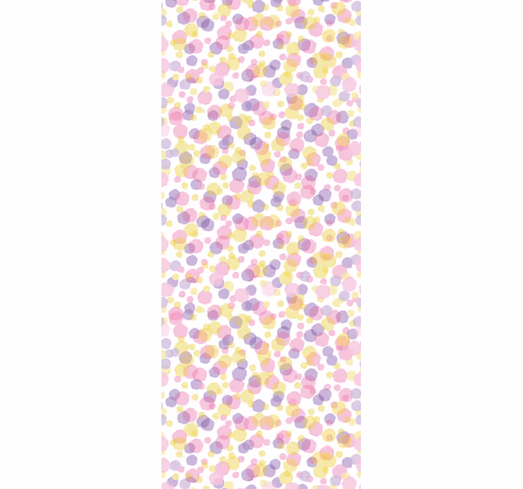 Papel tapiz círculos lunares multicolores - TenVinilo