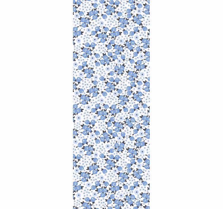 Papel tapiz flores fusión de patrones florales - TenVinilo