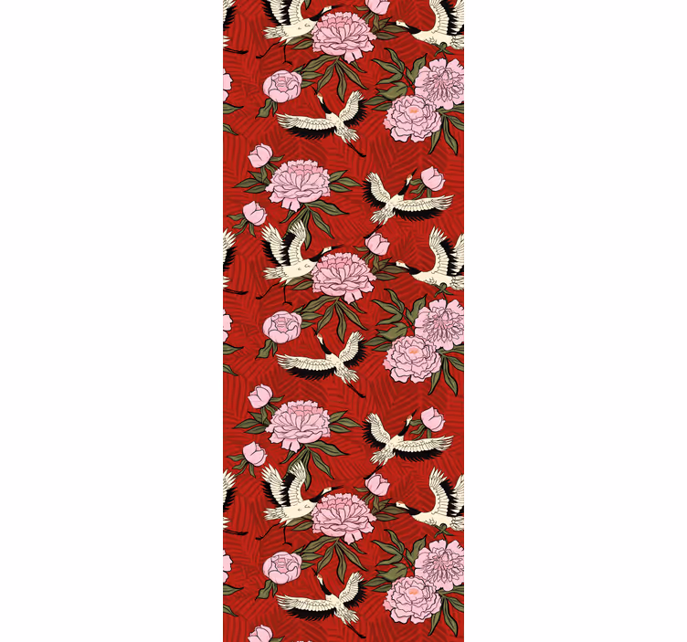 Papel tapiz ornamental motivo floral adornado - TenVinilo
