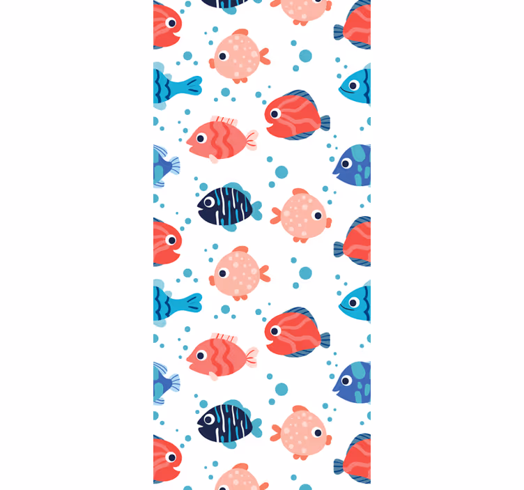 Papel tapiz peces alegría acuática - TenVinilo
