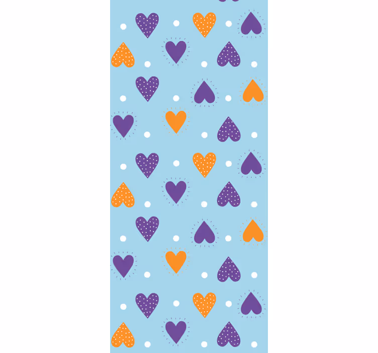 Papel tapiz para recámara gotas de lluvia del corazón - TenVinilo