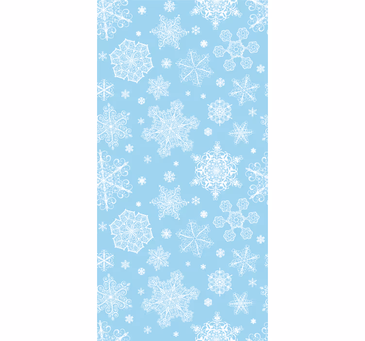 Papel tapiz navidad elegancia de copo de nieve - TenVinilo