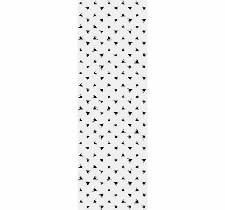 Papel tapiz geométrico motivo en blanco y negro - TenVinilo