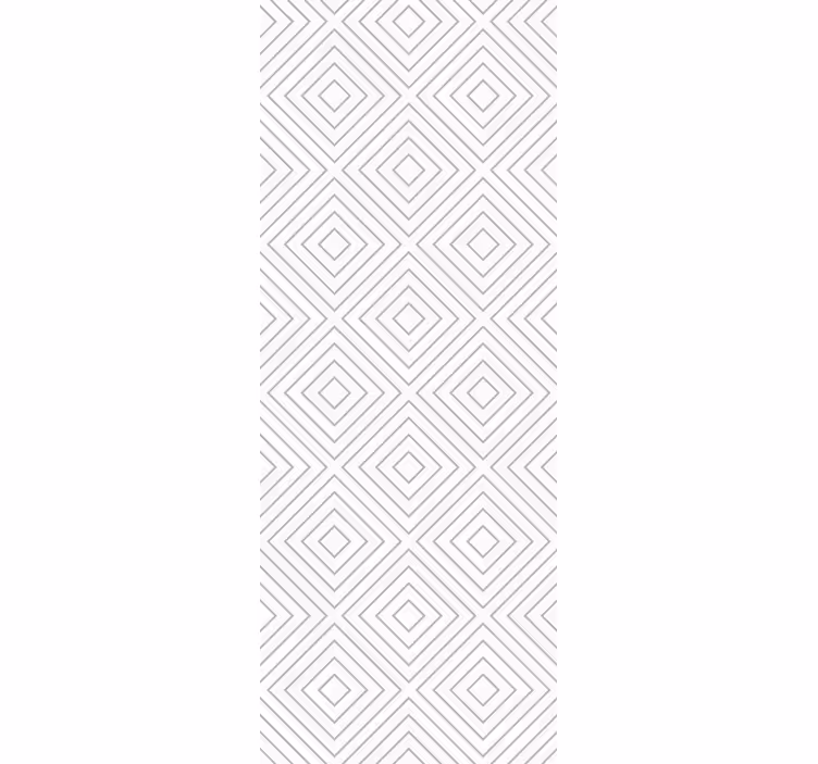 Papel pintado nórdico Blanco con patrón de cuadrados grises - TenVinilo