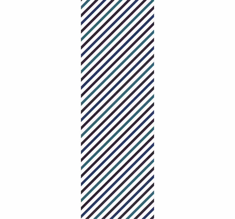 Papel pintado rayas Rayas diagonales azules - TenVinilo