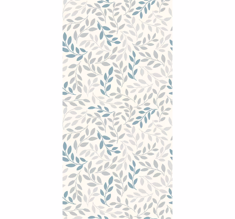 Papel pintado abstracto Ombre azul en hojas pequeñas - TenVinilo