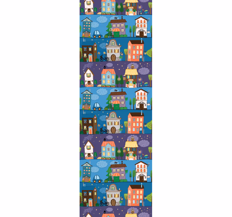 Papel tapiz ciudades cuentos urbanos - TenVinilo