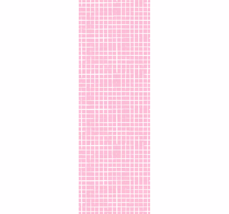 Papel pintado infantil Fondo rosa lineas blancas diseño moderno - TenVinilo