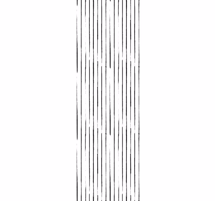 Papel pintado rayas verticales Nórdico blanco y negro - TenVinilo
