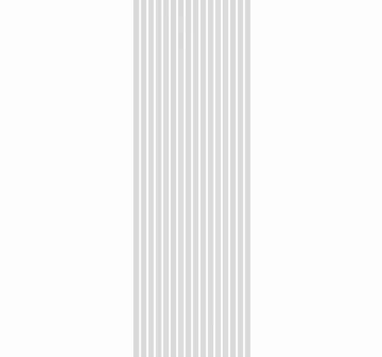 Papel pintado rayas verticales Blanco nórdico y gris - TenVinilo