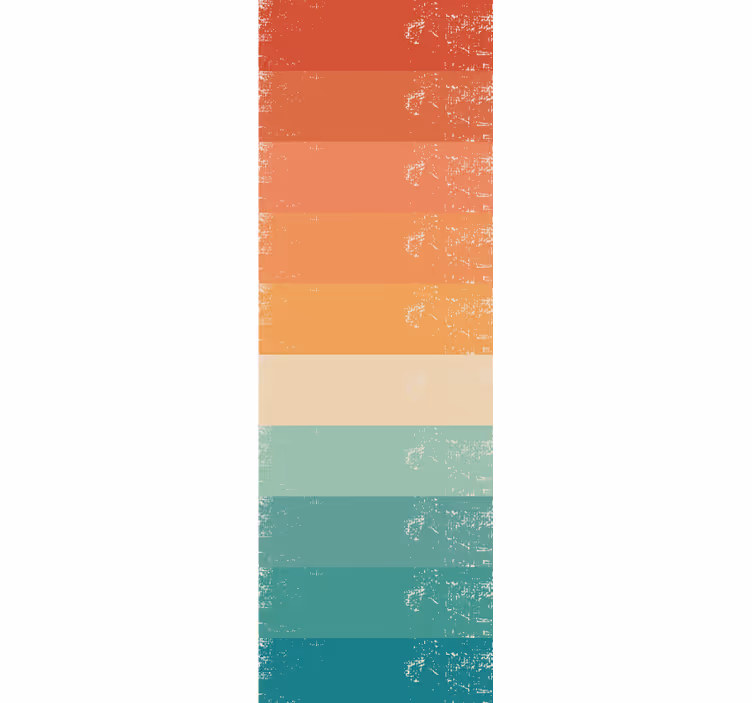Papel pintado retro Arco iris rayado retro - TenVinilo