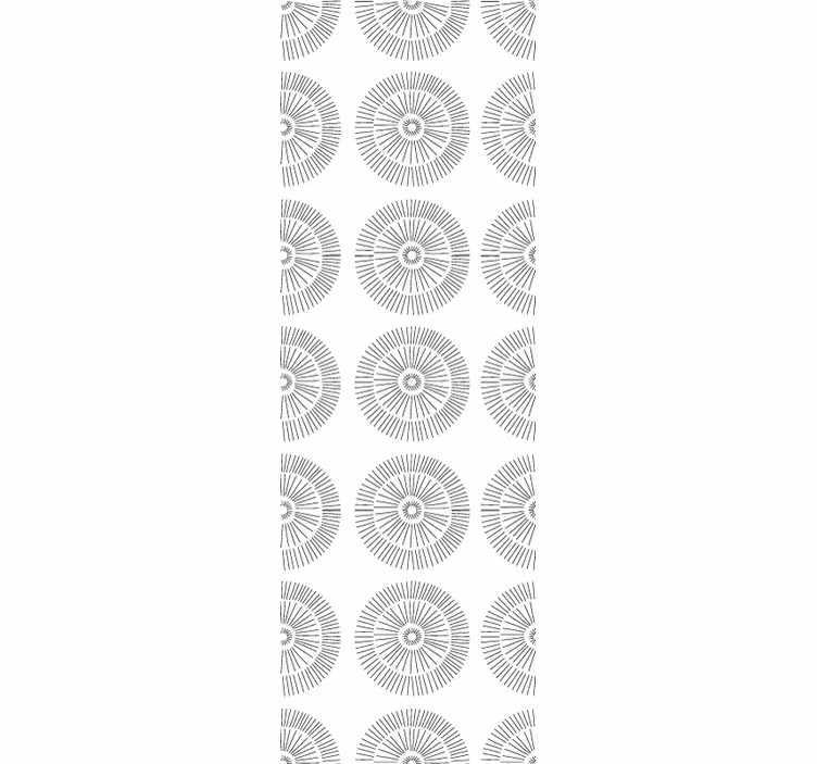 Papel tapiz para sala patrones circulares minimalistas - TenVinilo