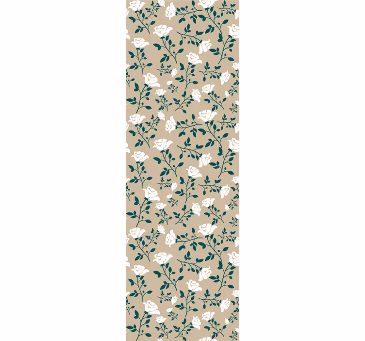 Papel tapiz flores patrón de floración sutil - TenVinilo