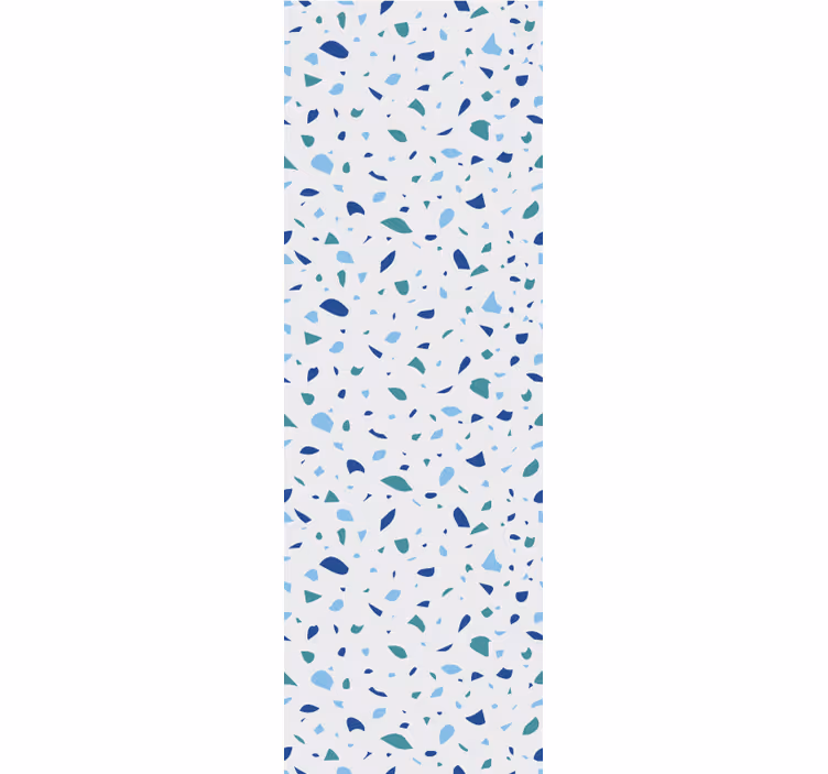 Papel tapiz textura terrazo azul sencillo - TenVinilo