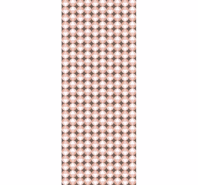 Papel tapiz círculos motivo estampado beige - TenVinilo