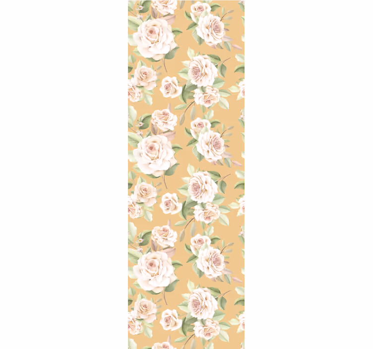 Papel tapiz para sala arreglo de rosas suaves - TenVinilo