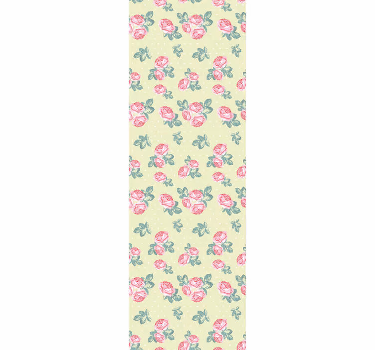 Papel tapiz flores diseño floral clásico - TenVinilo