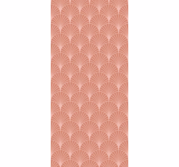 Papel tapiz arte elegantes formas de abanico - TenVinilo