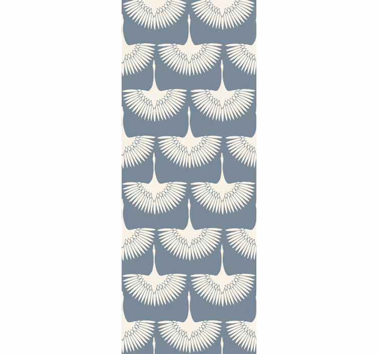 Papel pintado pájaros Pájaros elegantes en estilo art deco - TenVinilo