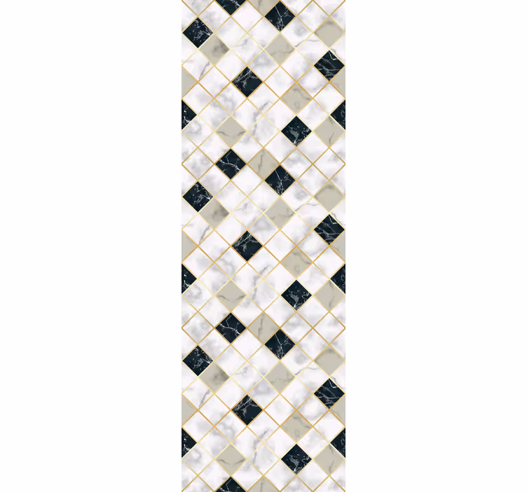 Papel pintado azulejos Mármol dorado estilo glamour - TenVinilo