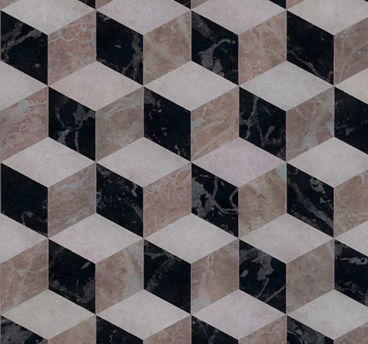 Papel pintado moderno Azulejos minimalistas 3d - TenVinilo