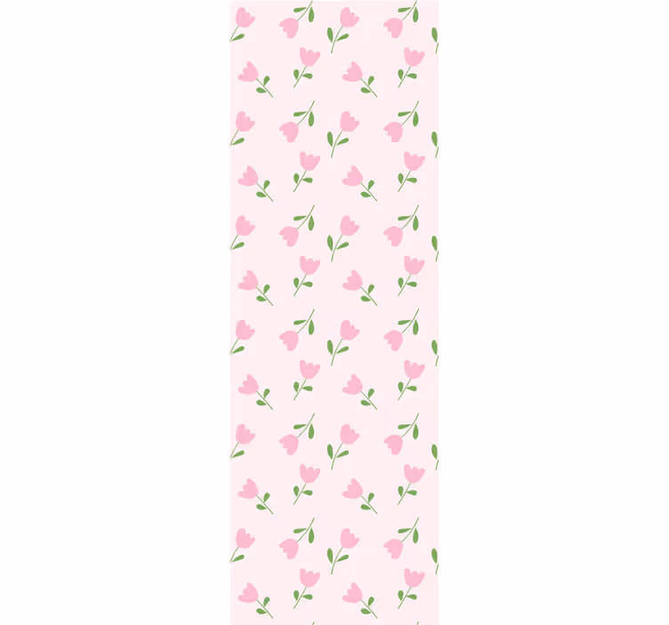 Papel pintado bebé Patrón de flor lindo rosa pastel - TenVinilo