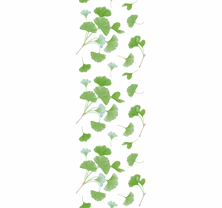 Papel tapiz hojas ginkgo biloba - TenVinilo