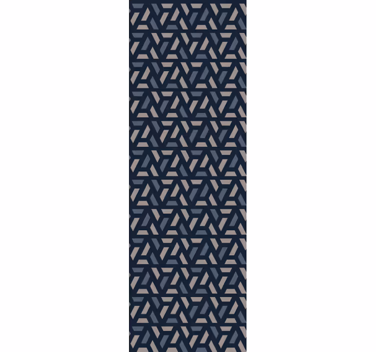 Papel pintado triangulos Patrón geométrico triángulo azul y gris - TenVinilo