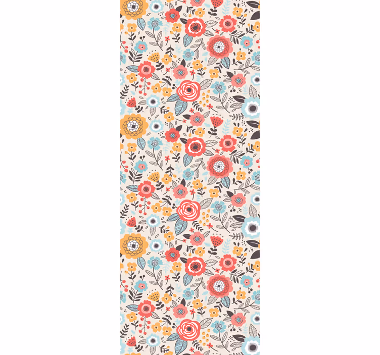 Papel pintado flores Estampado de flores 'ditsy' - TenVinilo
