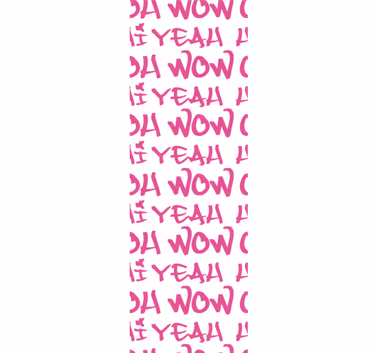 Papel tapiz letras diseño de frase expresiva - TenVinilo