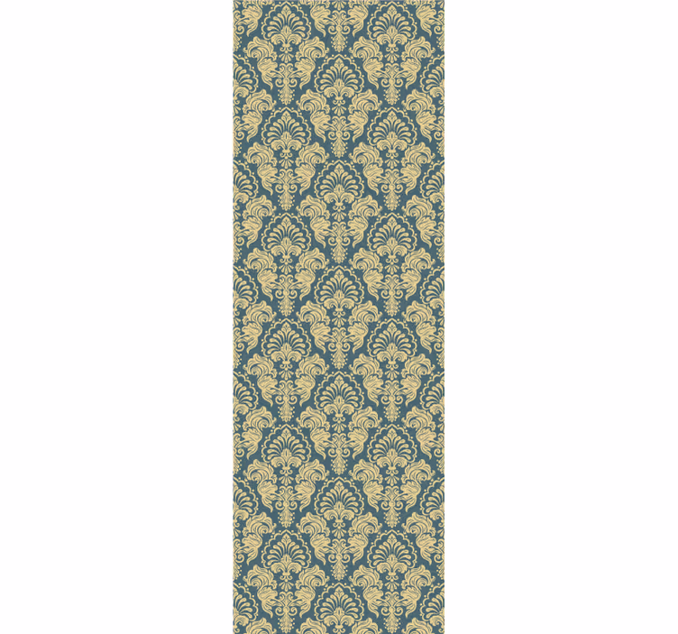 Papel tapiz para sala flores barrocas beige - TenVinilo