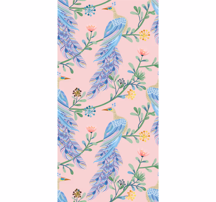 Papel tapiz pájaros elegantes criaturas emplumadas - TenVinilo