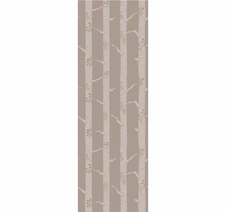 Papel tapiz árboles patrón de bosque de bambú - TenVinilo