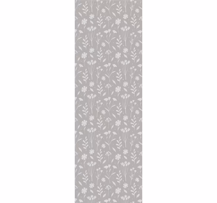 Papel pintado flores Patrón de pradera de estilo escandinavo - TenVinilo