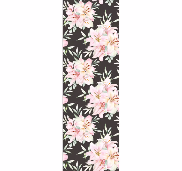 Papel tapiz recámara matrimonial arreglo floral exuberante - TenVinilo