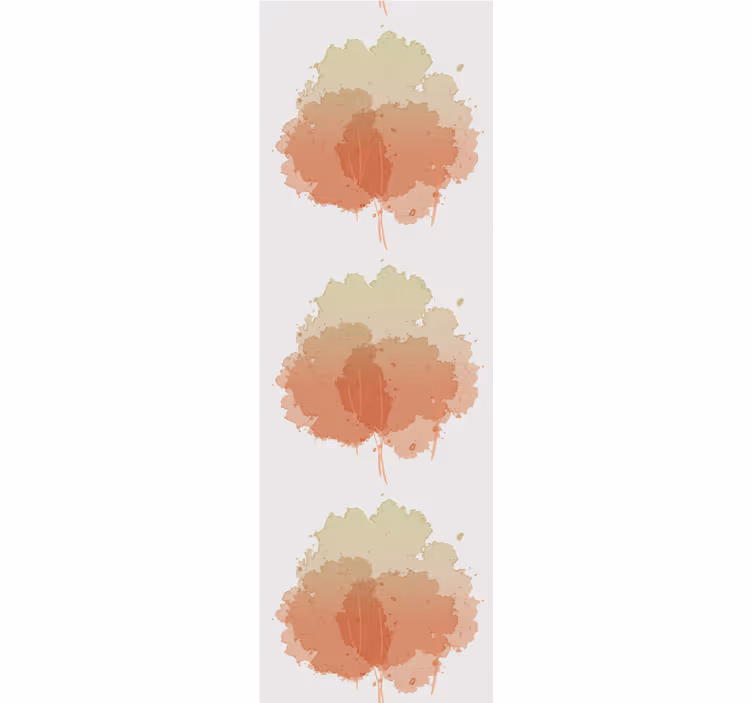 papel pintado troncos Silueta de árbol de acuarela - TenVinilo