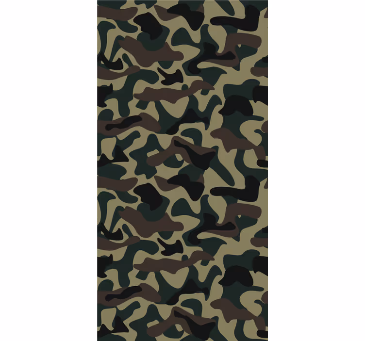 Papel pintado moderno Patrón militar - TenVinilo