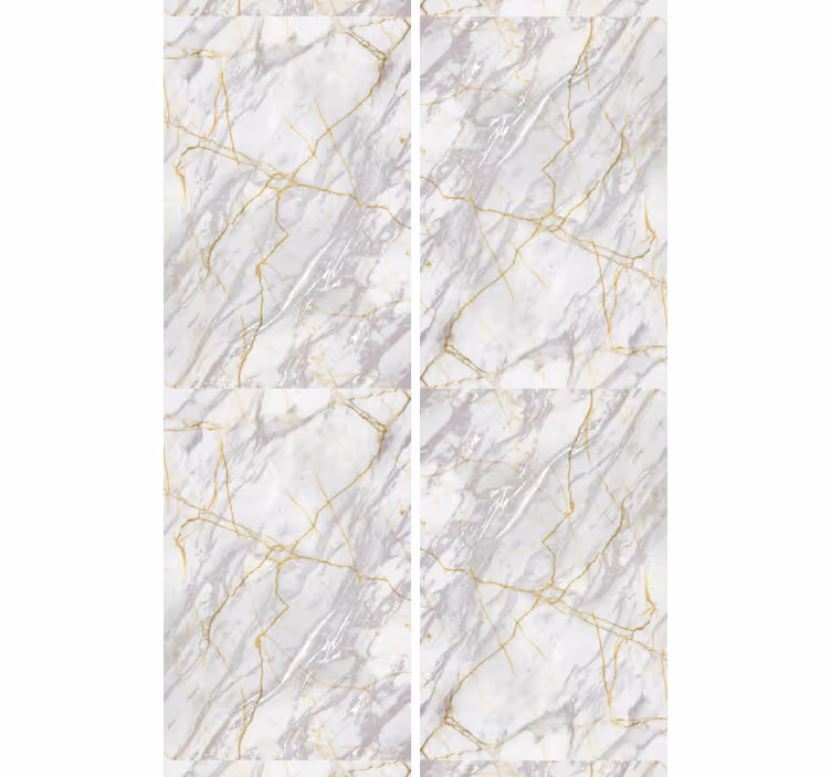 Papel pintado marmol Oro gris realista - TenVinilo