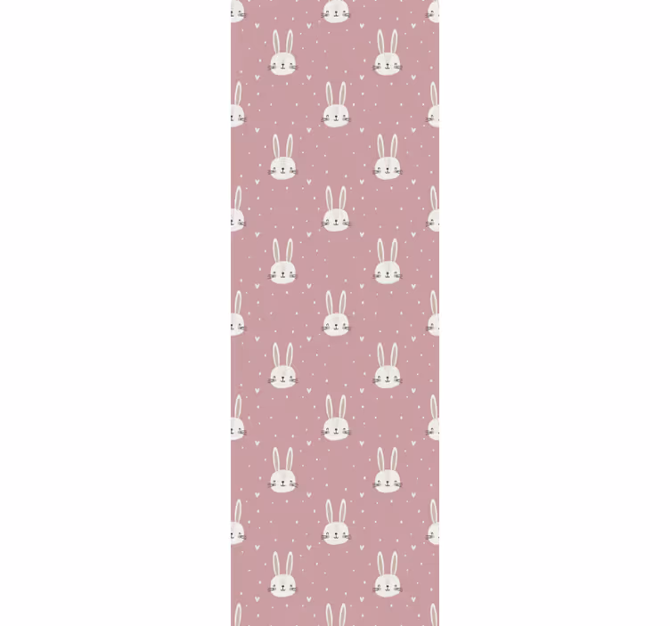 Papel pintado infantil Patrón rosa "boho" - TenVinilo